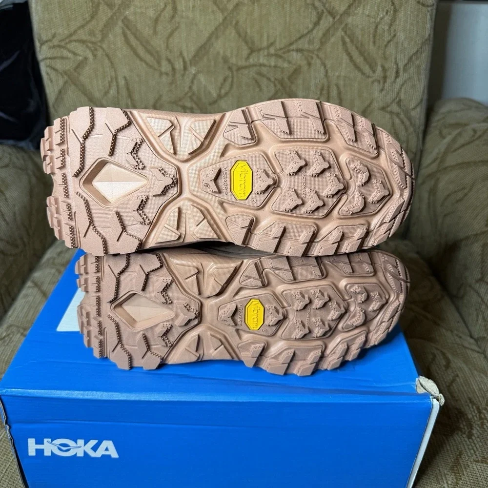 Hoka One‎ One Kaha 2 GTX Mid Women's Size 6.5 Trail Hiking Boots Cork Cappuccino